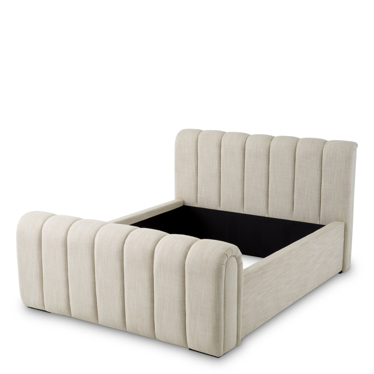 Cadre de lit en albury beige | Eichholtz Kayden - vue de détail | REMO-HOME