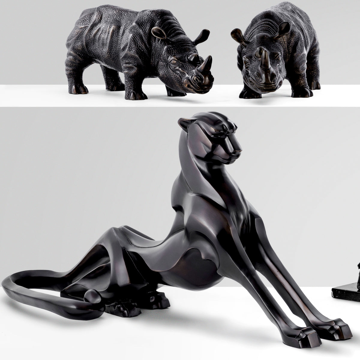 Cheetah avec finition bronze en surbrillance | Eichholtz Cheetah - vue de détail | REMO-HOME
