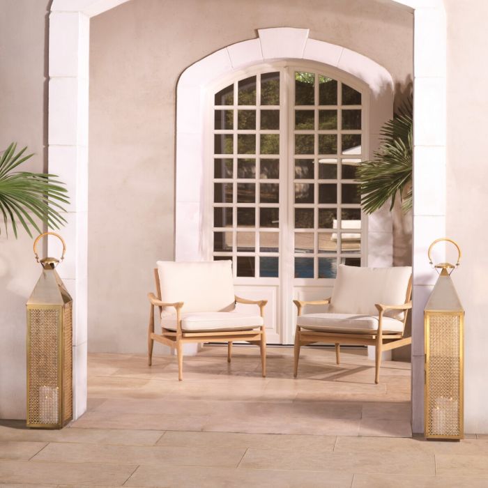 Fauteuil d'extérieur en teck | Eichholtz Manzo