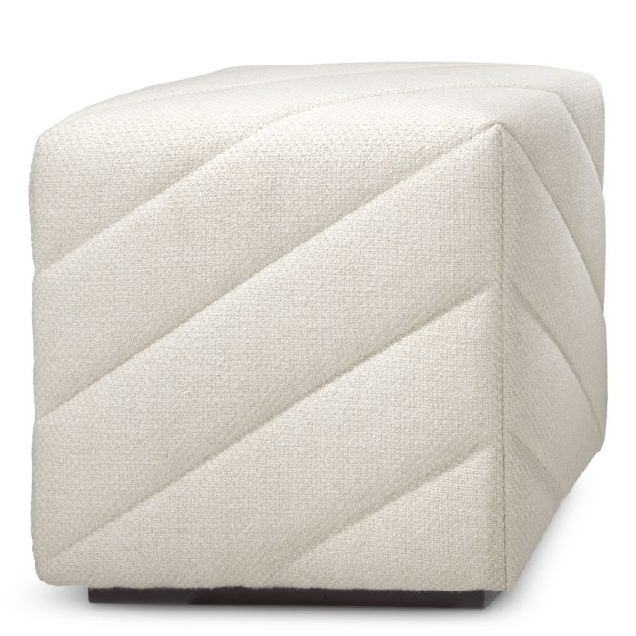 Pouf en tissu crème | Eichholtz Avellino