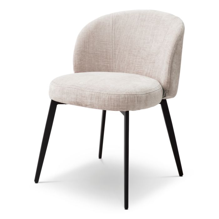 Chaise de salle à manger en tissu beige (lot de 2) | Eichholtz Lloyd