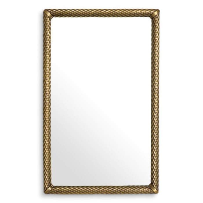 Miroir rectangulaire en laiton vieilli | Eichholtz Salvi