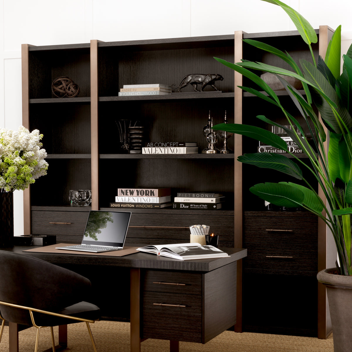 Accessoire de bureau en laiton vintage | Eichholtz Melville - vue de détail | REMO-HOME