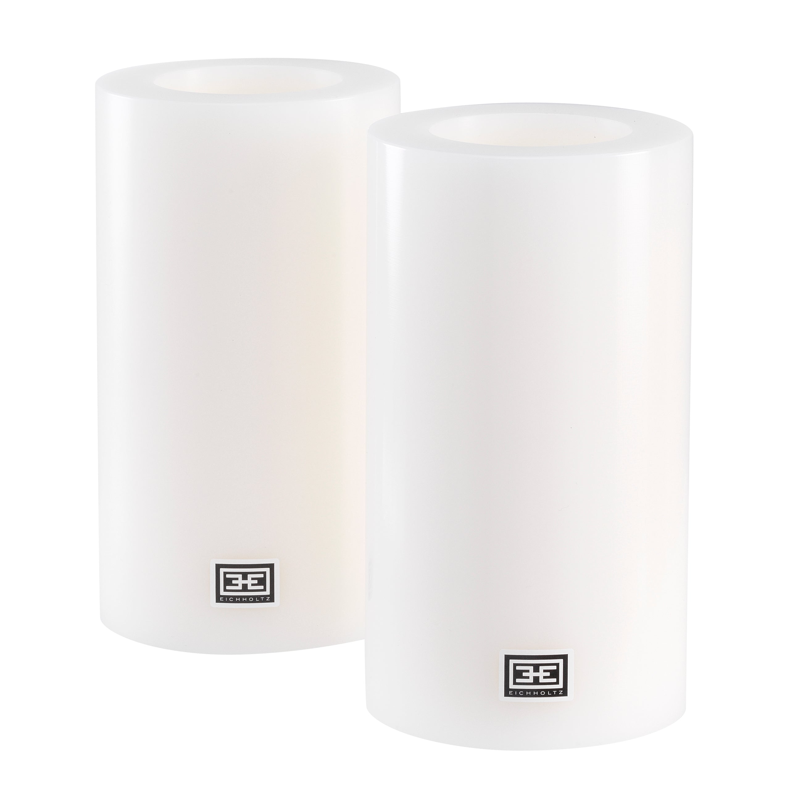 Bougie artificielle ø 10 x H. 18 cm lot de 2 | Eichholtz Artificial Candle - vue de détail | REMO-HOME