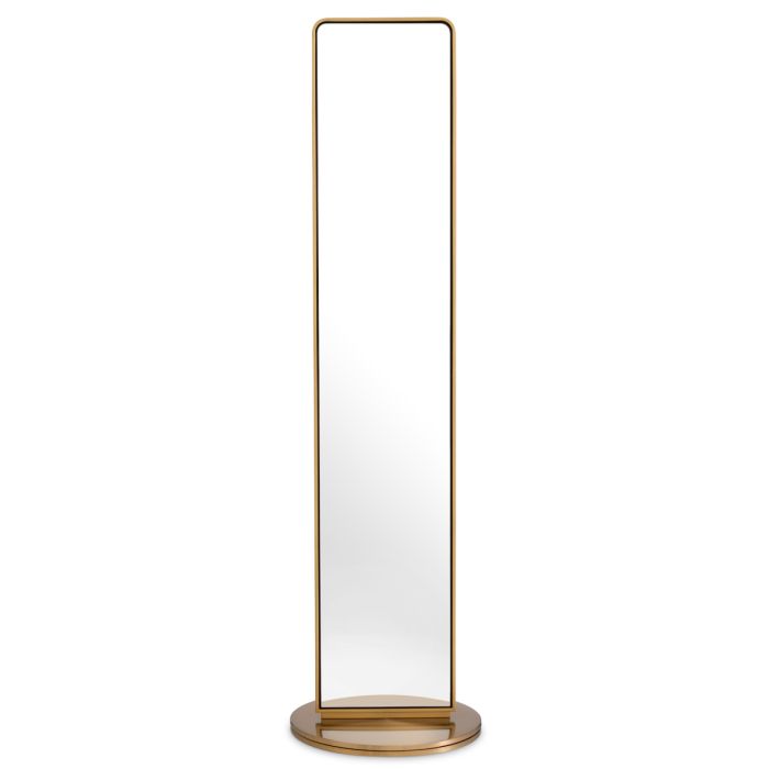 Miroir sur pied en laiton brossé | Eichholtz Novo