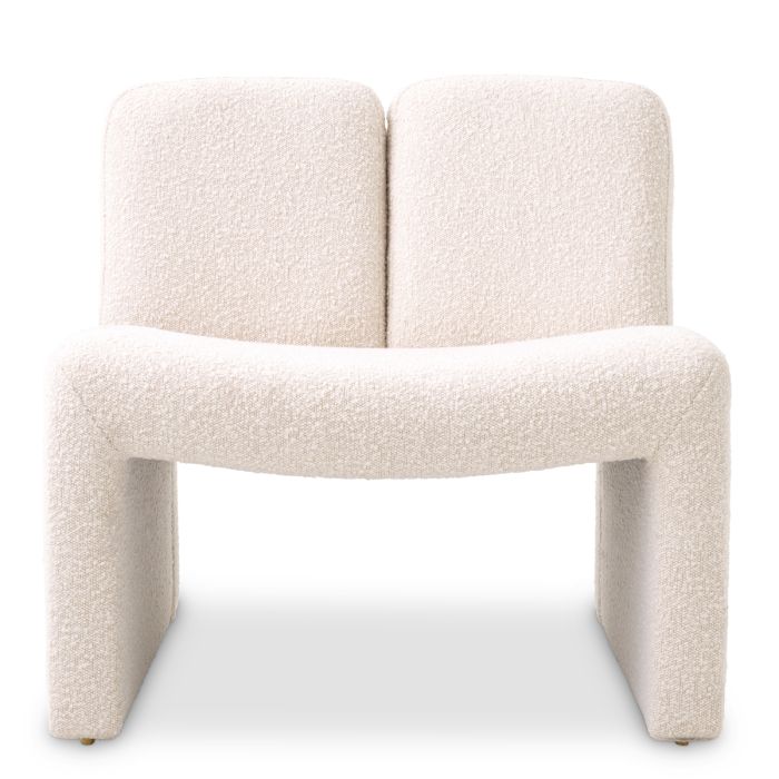 Fauteuil bouclé crème | Eichholtz Macintosh