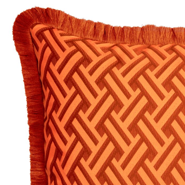 Coussin carré en tissu orange | Eichholtz Doria S
