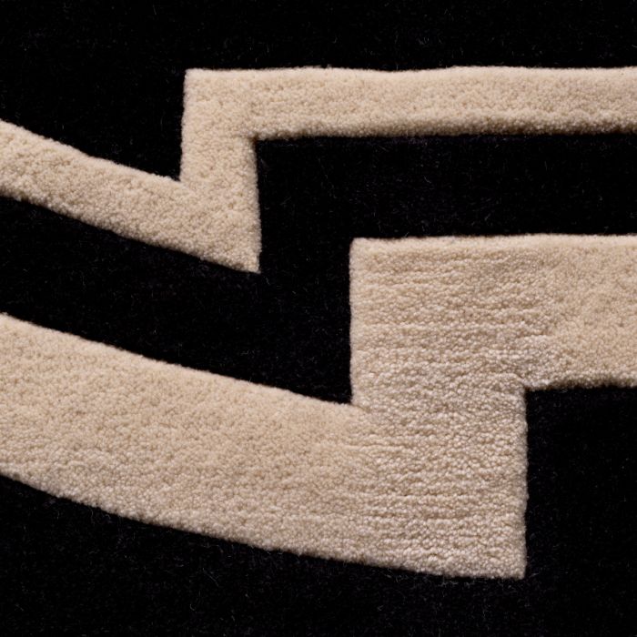 Tapis en laine noire ø 280 cm | Eichholtz Palazzo