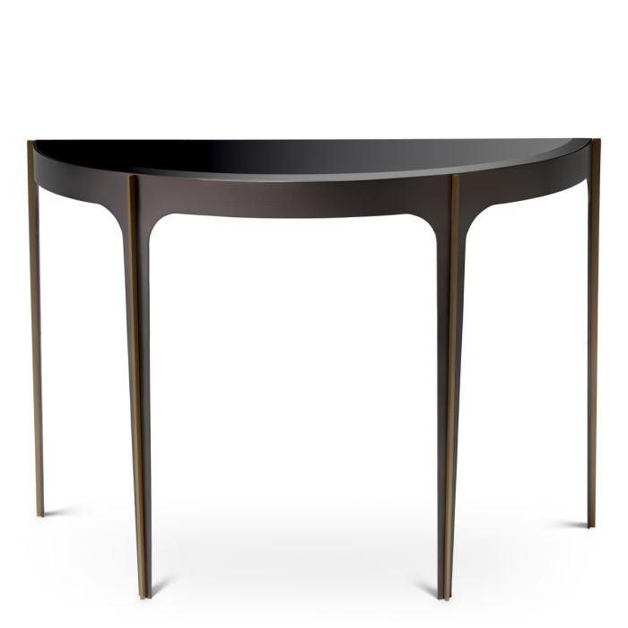 Console en bronze et verre noir | Eichholtz Artemisa