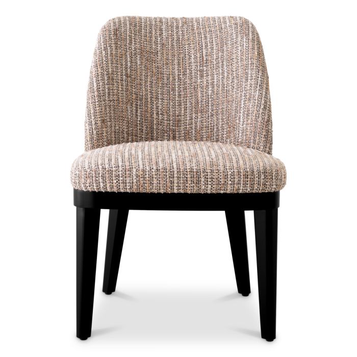 Chaise de salle à manger en tissu beige | Eichholtz Costa