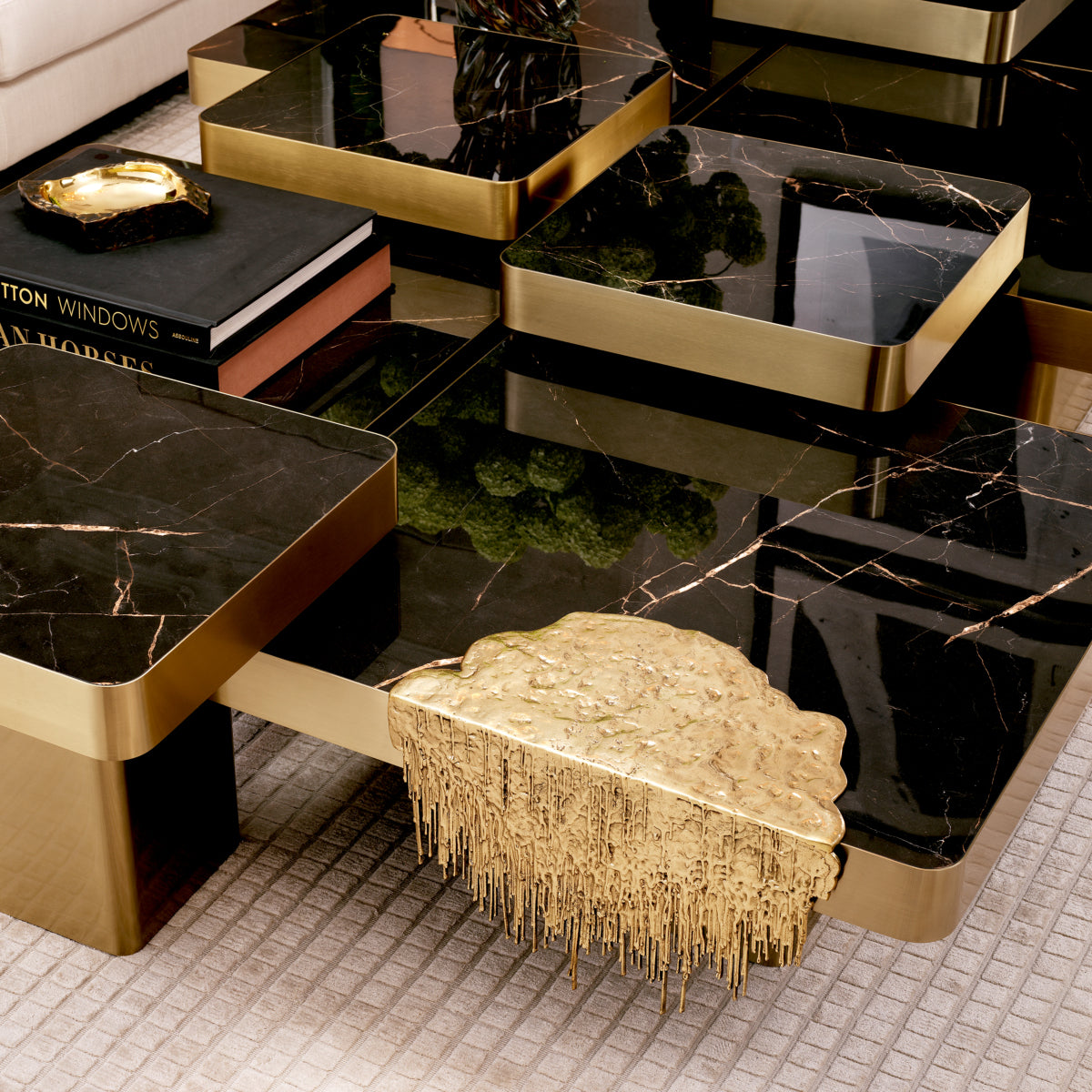 Objet de table en laiton poli | Eichholtz Grove - vue de détail | REMO-HOME