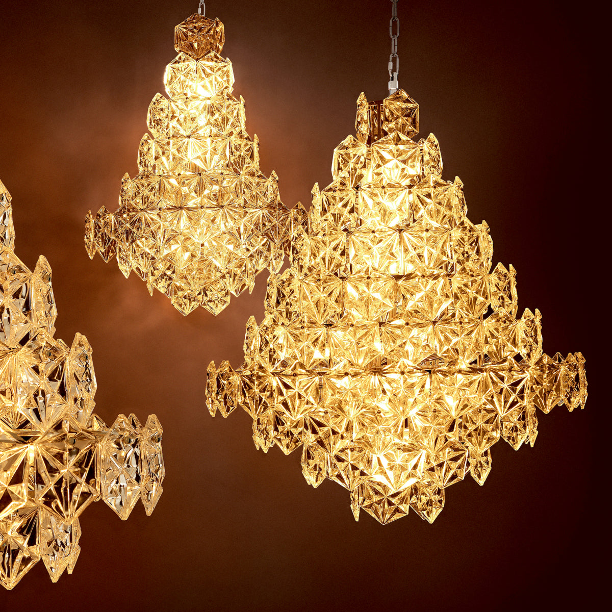Chandelier en nickel | Eichholtz Hermitage L - vue de détail | REMO-HOME