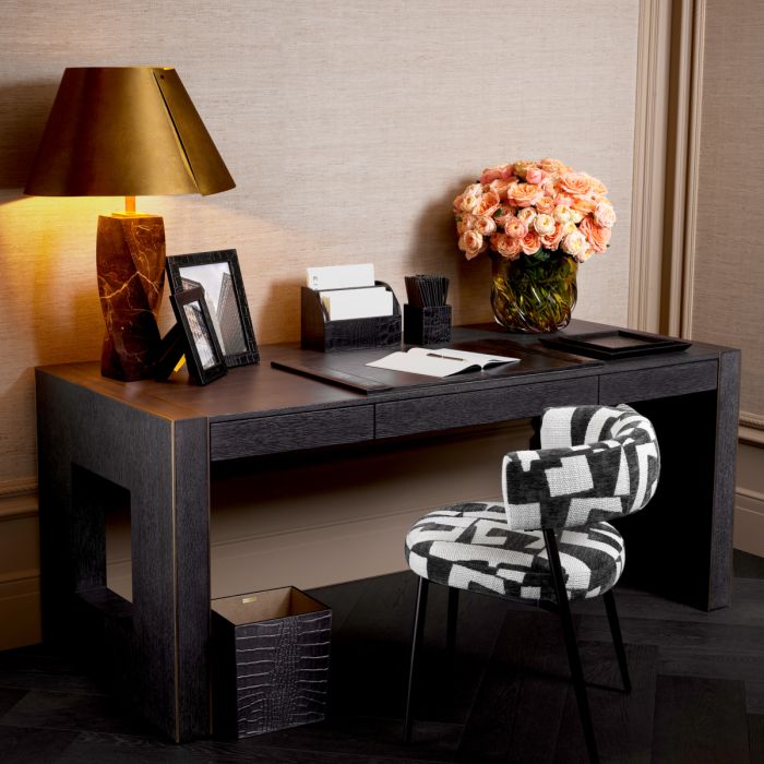 Bureau en chêne gris anthracite | Eichholtz Rovigo