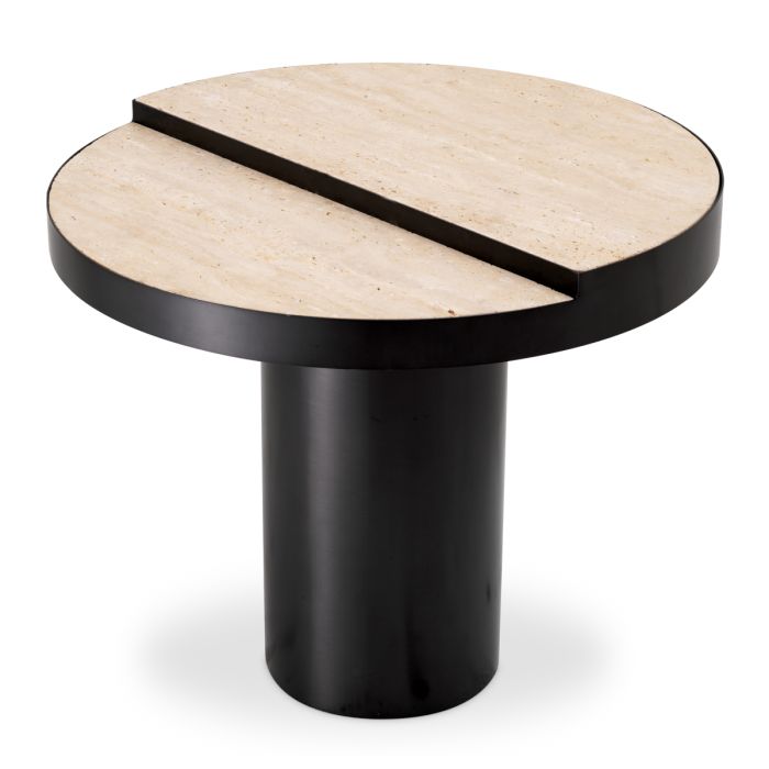 Table d'appoint en bronze et travertin | Eichholtz Excelsior