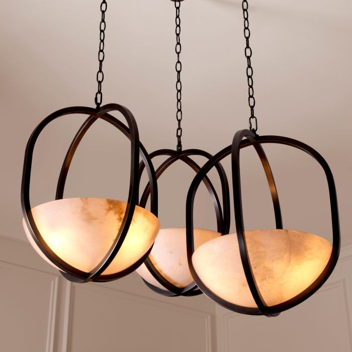 Lustre en bronze et albâtre | Eichholtz Scapa