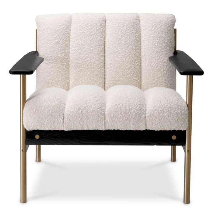 Fauteuil bouclé crème | Eichholtz Elan