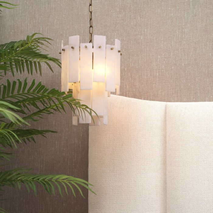 Lustre doré en albâtre | Eichholtz Acevedo
