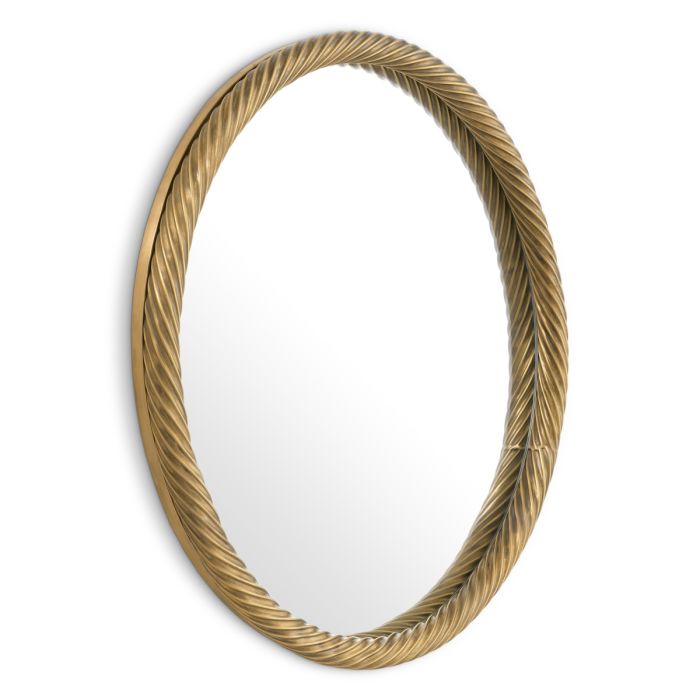 Miroir rond en laiton vieilli | Eichholtz Salvi