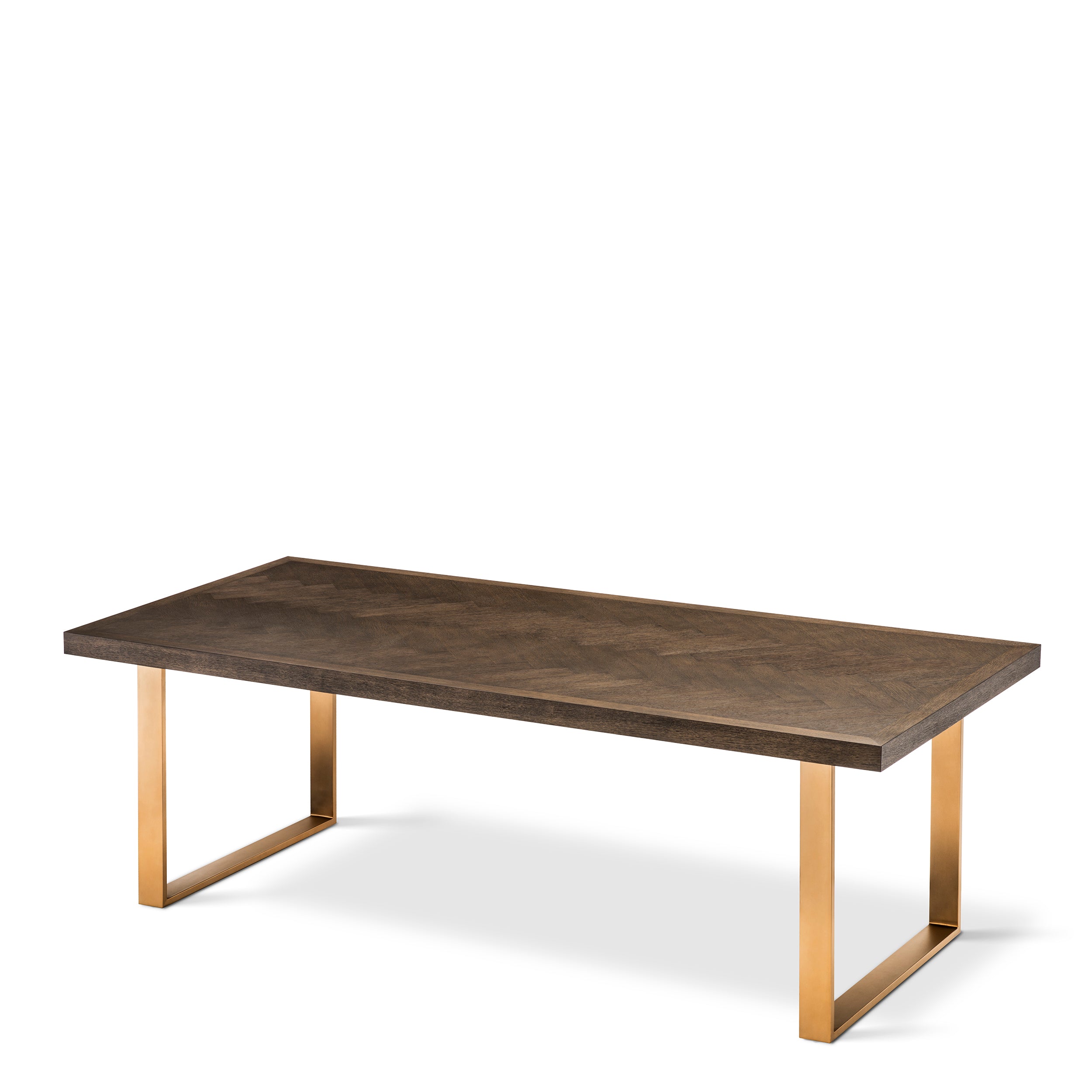 Table à manger en placage de chêne brun | Eichholtz Melchior - vue de détail | REMO-HOME