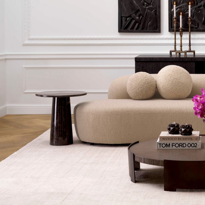 Table d'appoint en marbre gris | Eichholtz Terry