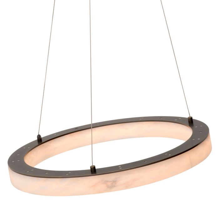 Lustre en bronze et en albâtre | Eichholtz Sankt Gallen S