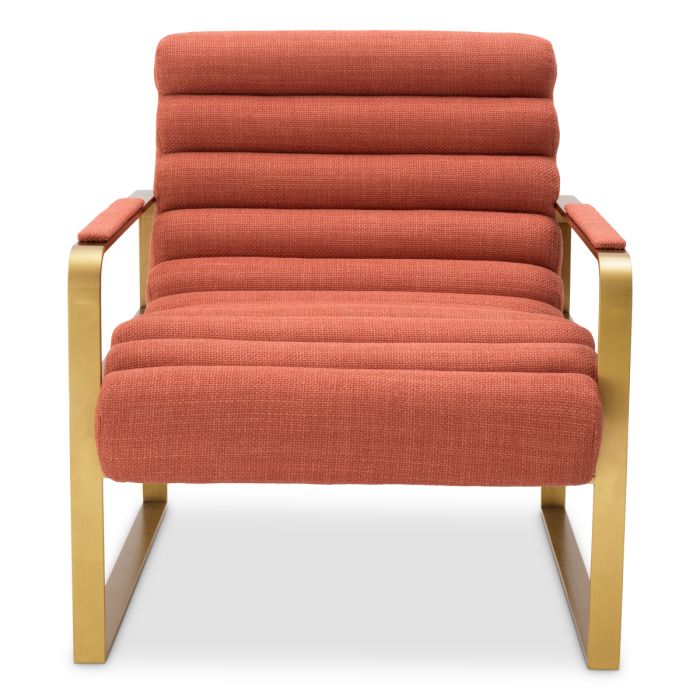 Fauteuil en tissu orange | Eichholtz Olsen