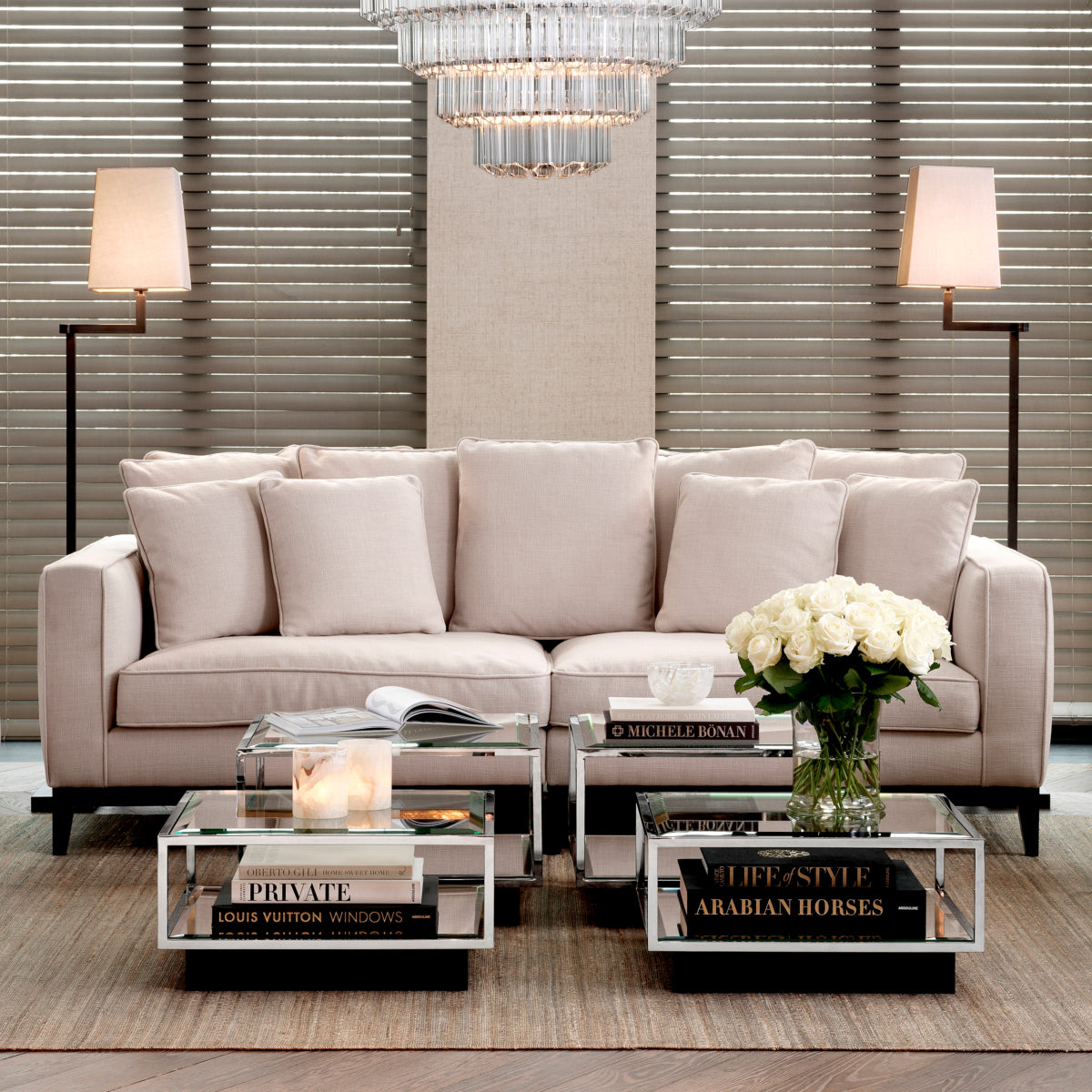 Lampadaire en bronze avec abat-jour | Eichholtz Cambell - vue de détail | REMO-HOME