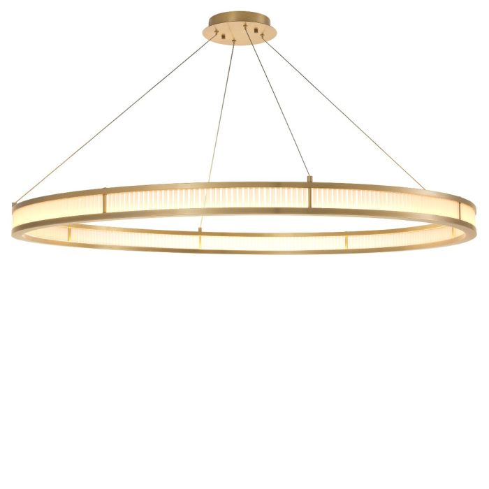 Lustre doré en verre mat | Eichholtz Damien XL