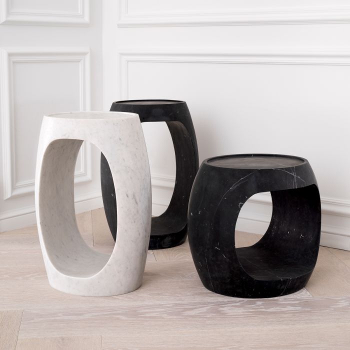 Table d'appoint en marbre noir | Eichholtz Clipper High