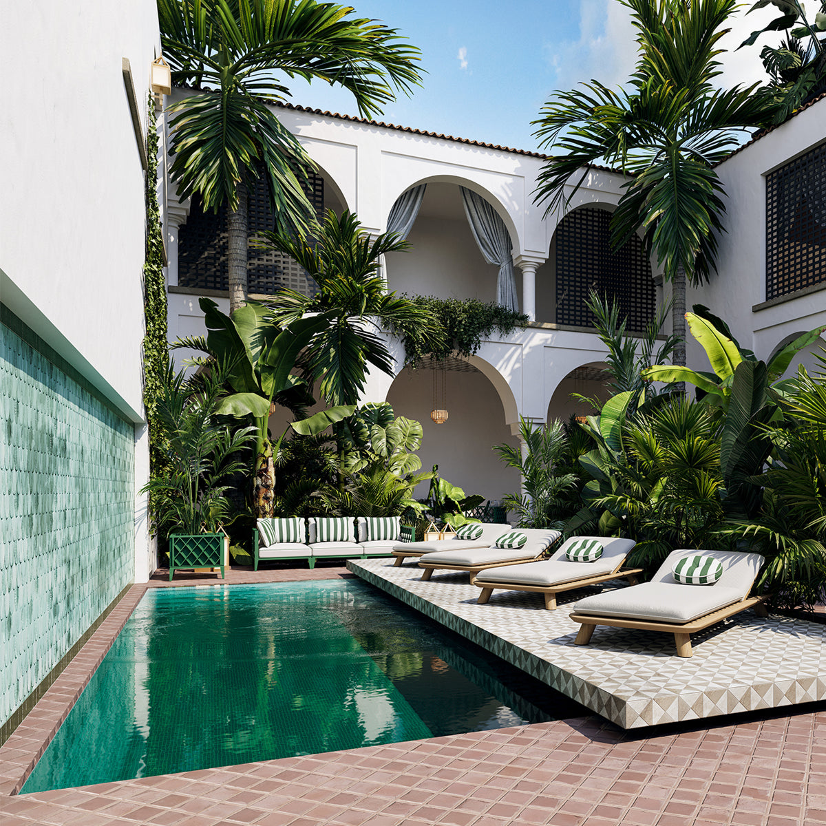 Outdoor Planter Ocean Club