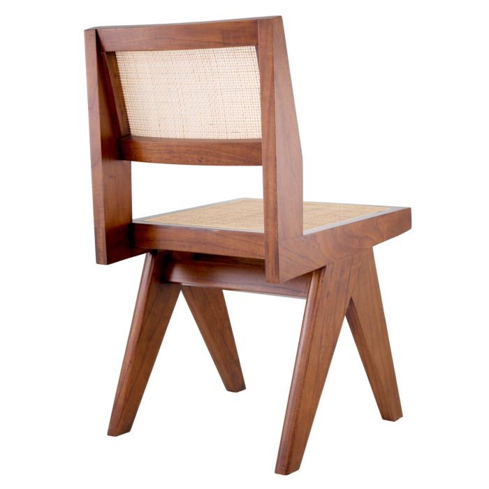 Chaise de salle à manger marron en rotin | Eichholtz Niclas
