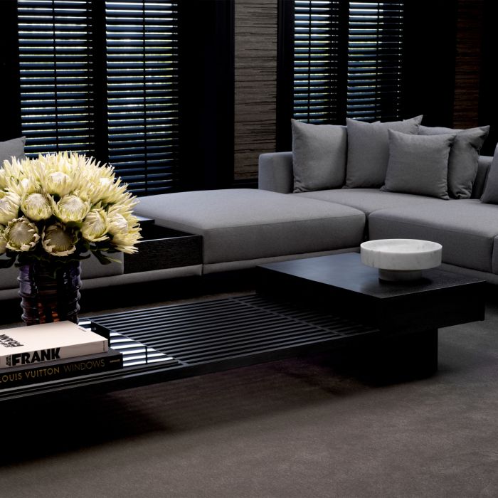 Table basse en chêne anthracite | Eichholtz The Crest