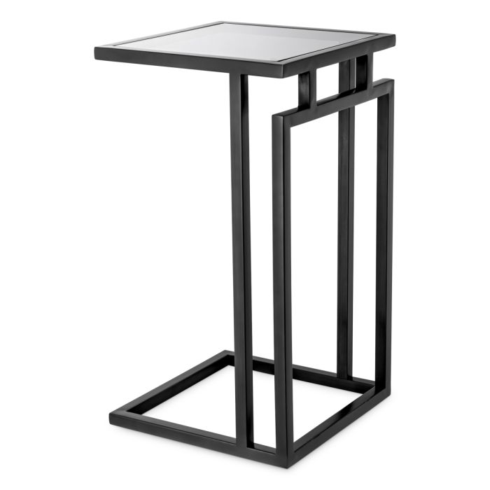 Table d'appoint en bronze et verre fumé | Eichholtz Marcus