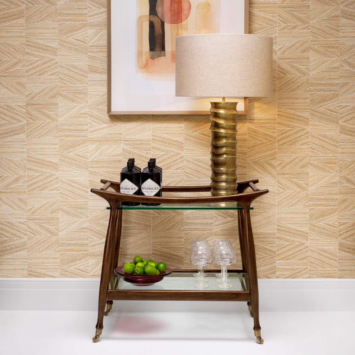 Trolley en bois brun classique | Eichholtz Manzo - vue de détail | REMO-HOME