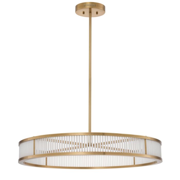 Lustre doré en verre mat | Eichholtz Thibaud L