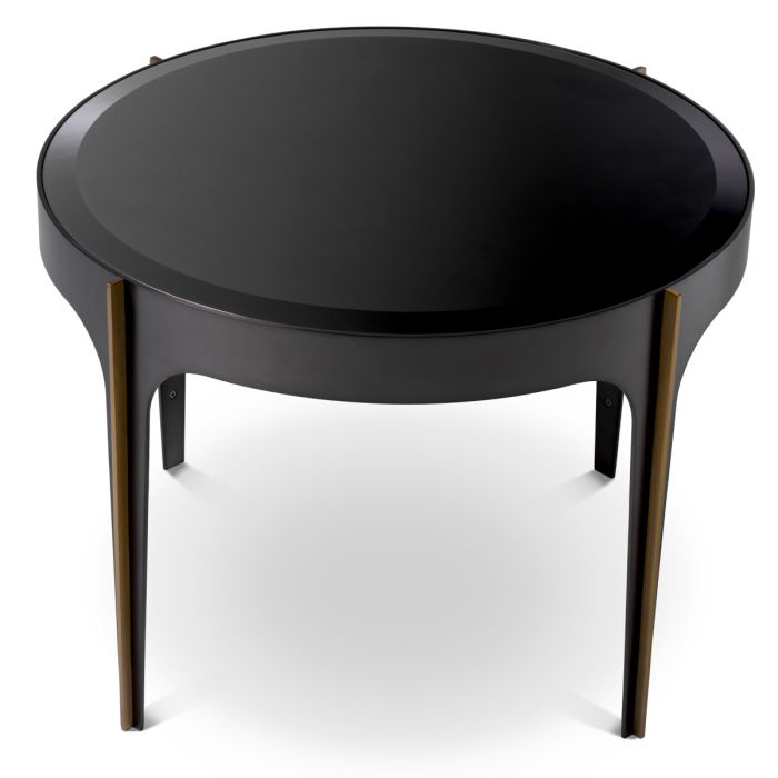 Table d'appoint en bronze et verre noir | Eichholtz Artemisa