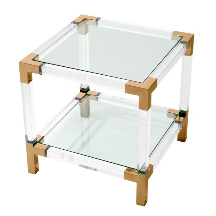 Table d'appoint dorée en verre | Eichholtz Royalton