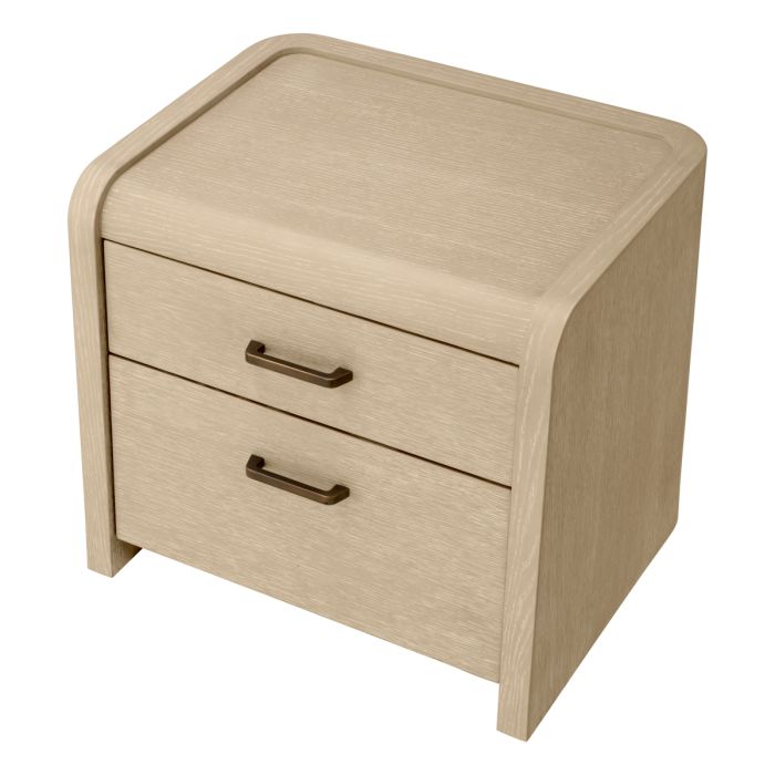Table de chevet en chêne blanchi | Eichholtz Joane