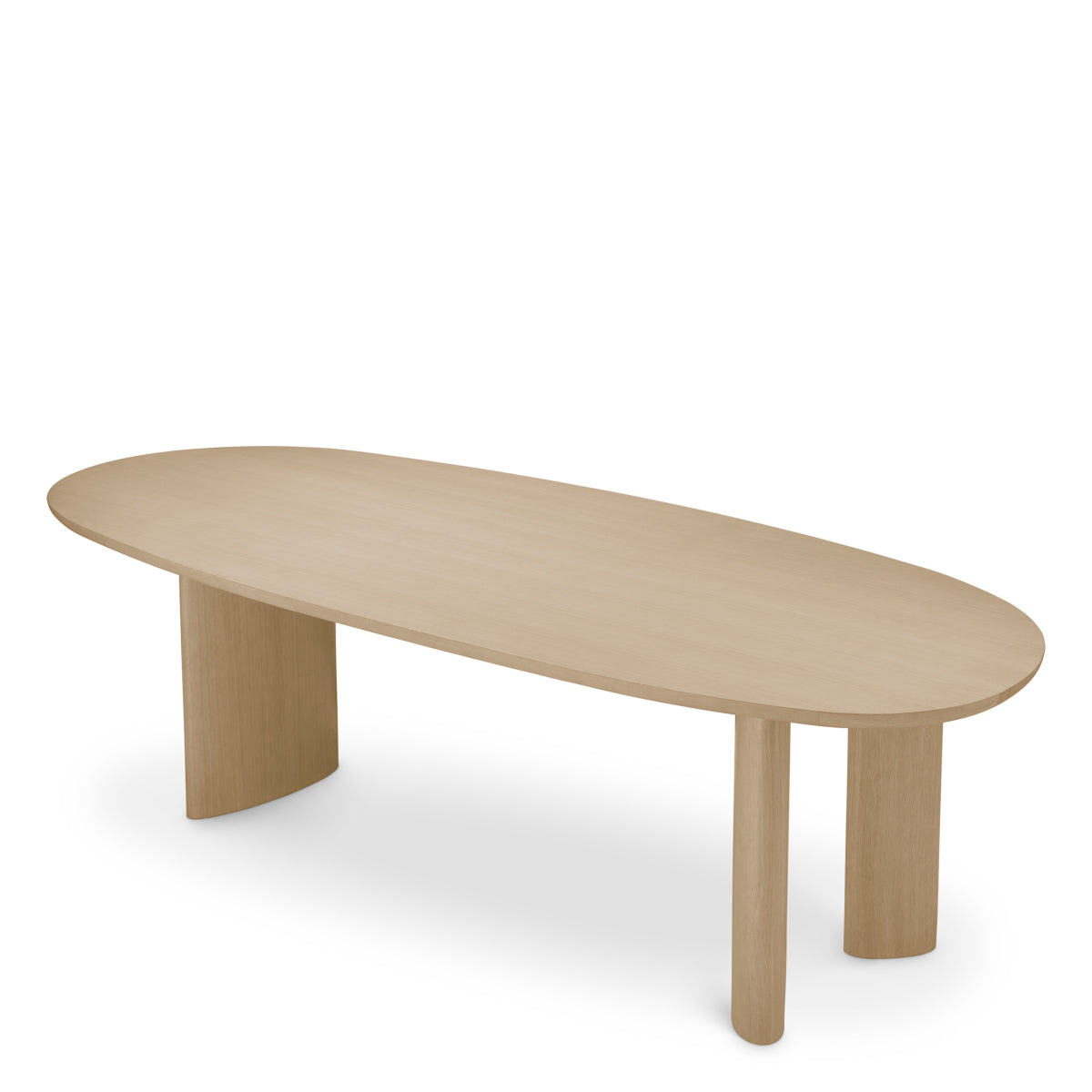 Table de salle à manger en placage chêne naturel | Eichholtz Lindner - vue de détail | REMO-HOME