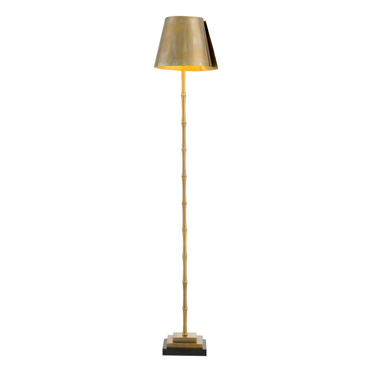 Lampe sur pied en laiton vintage | Eichholtz Seraphina - vue de détail | REMO-HOME
