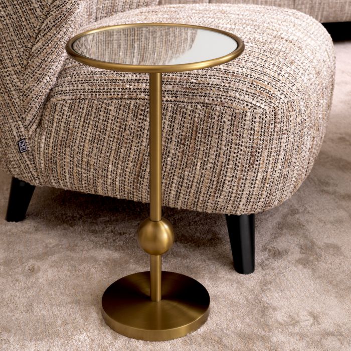 Table d'appoint dorée en verre miroir | Eichholtz Narciso