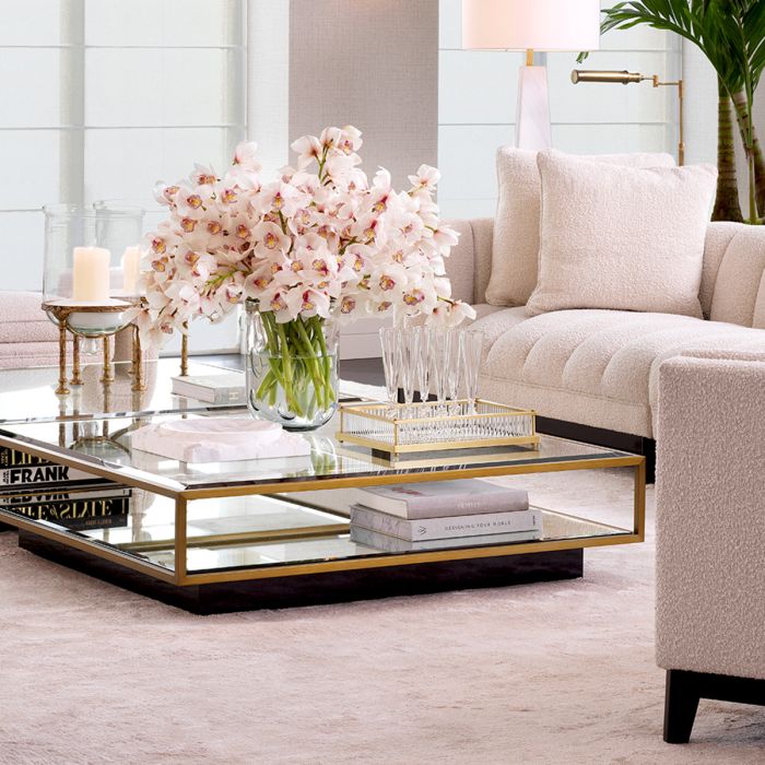 Plateau rectangulaire en laiton | Eichholtz Cora