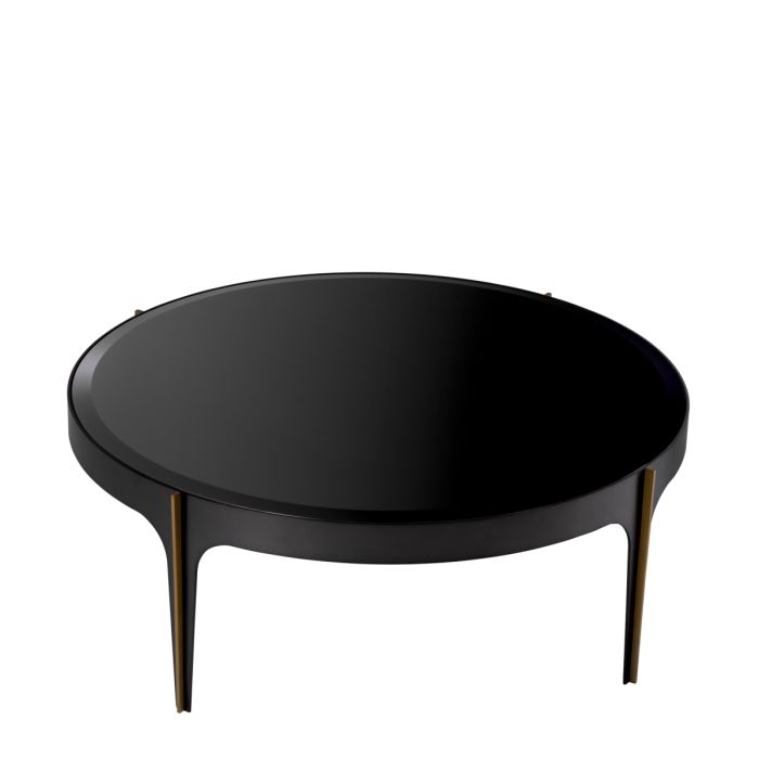 Table basse en bronze et verre noir | Eichholtz Artemisa S