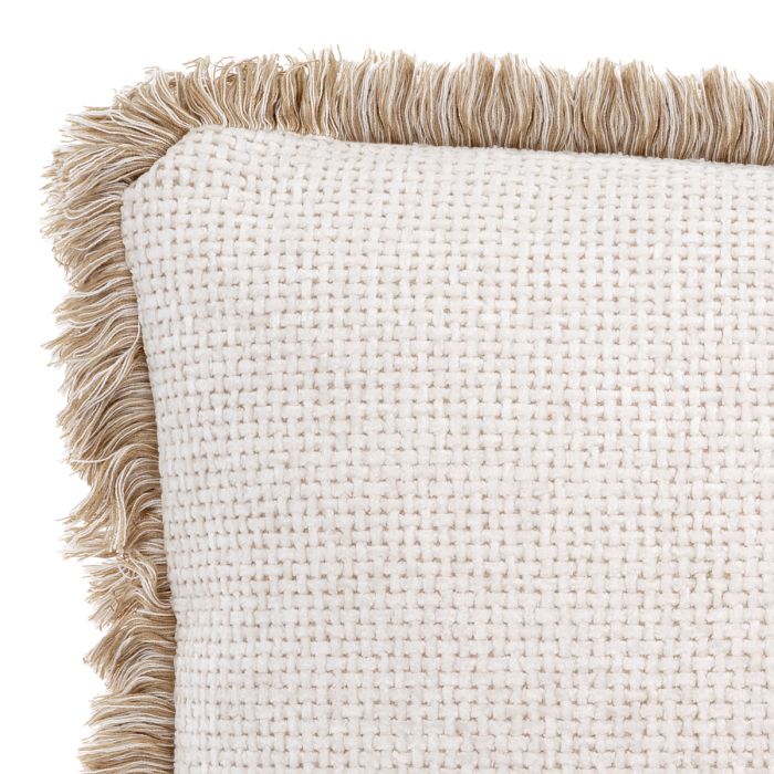 Coussin rectangulaire en tissu blanc cassé | Eichholtz Nami