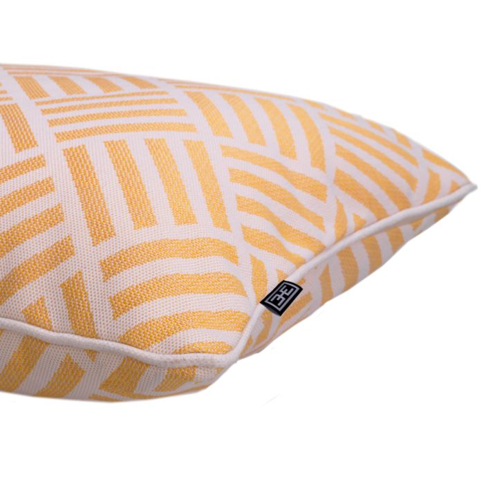 Coussin carré en tissu jaune | Eichholtz Sonel S