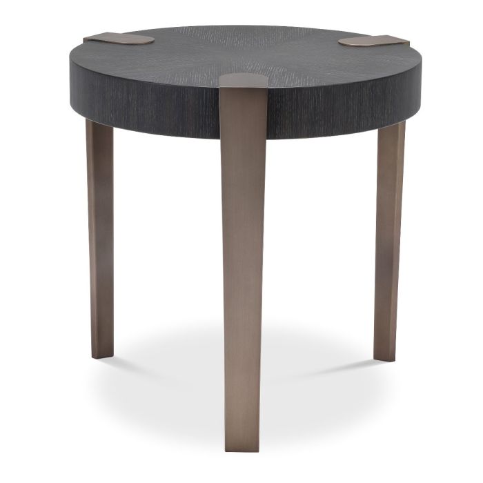 Table d'appoint en chêne anthracite | Eichholtz Oxnard