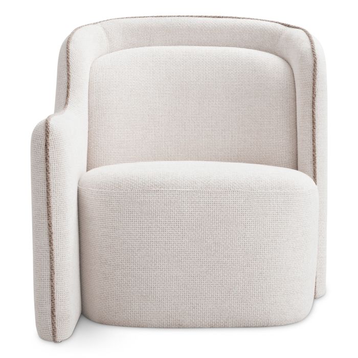 Fauteuil en tissu blans cassé | Eichholtz Barrier G