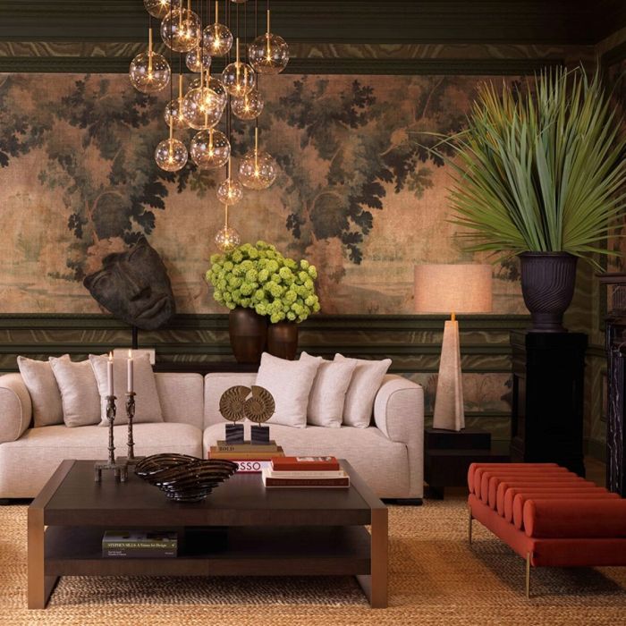 Banc en velours orange | Eichholtz Oxley