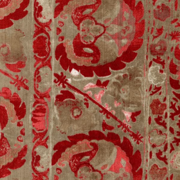 Tissu d'ameublement Iznik Red | Andrew Martin - vue principale | REMO-HOME
