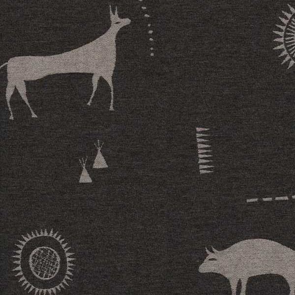 Tissu d'ameublement Prairie Charcoal Crib 5 | Andrew Martin - vue principale | REMO-HOME
